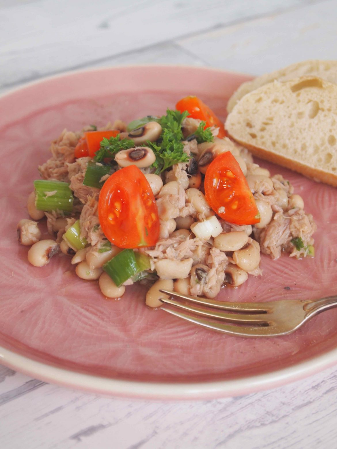 Portugiesischer Augenbohnensalat -Salada de Feijao