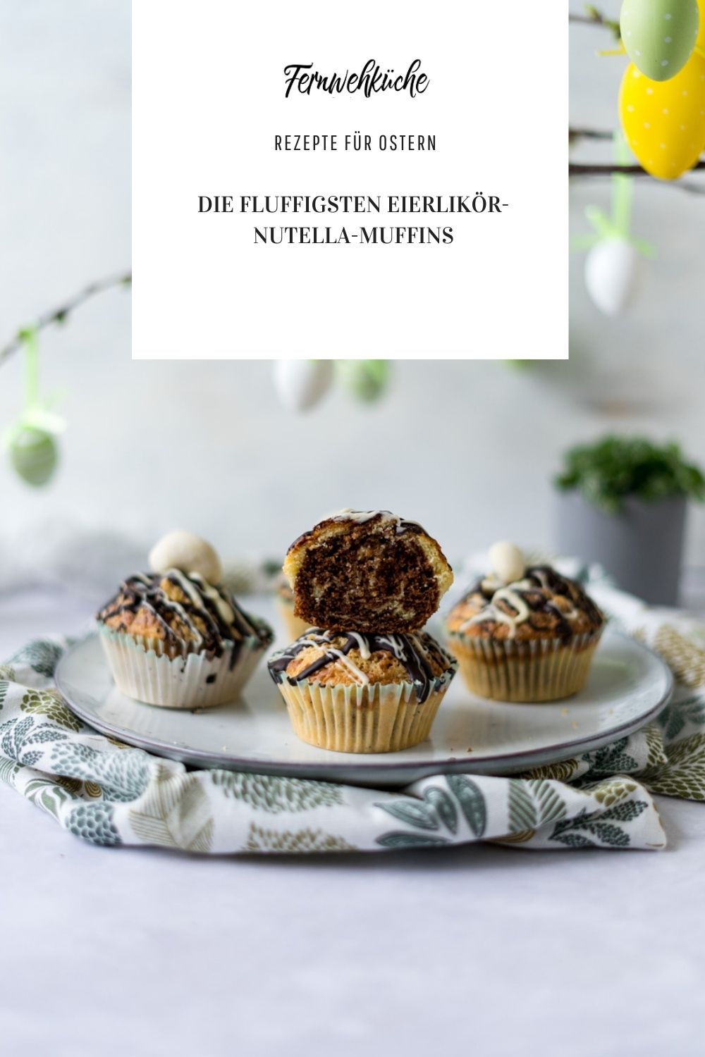 Eierlikör-Nutella-Marmor-Muffins - Die fluffigsten Eierlikör-Muffins ...