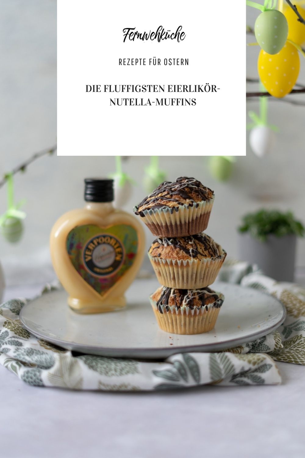 Eierlikör-Nutella-Marmor-Muffins - Die fluffigsten Eierlikör-Muffins ...