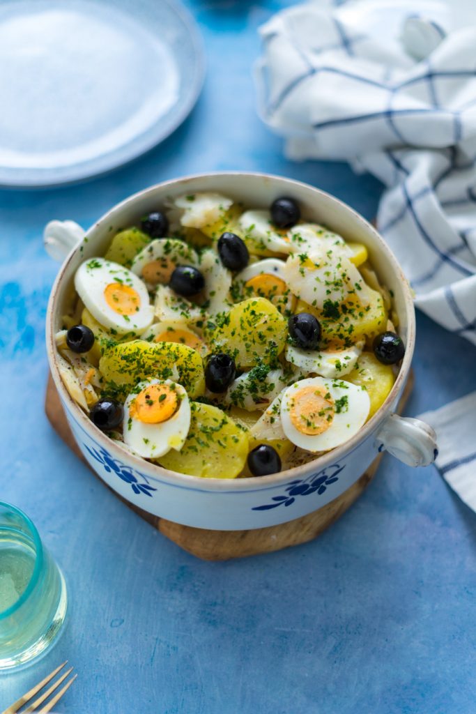 Bacalhau à Gomes de Sá - Portugiesischer Kartoffeleintopf mit Kabeljau